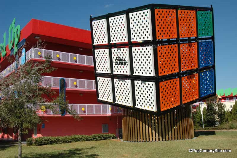80s Building and Rubiks Cube